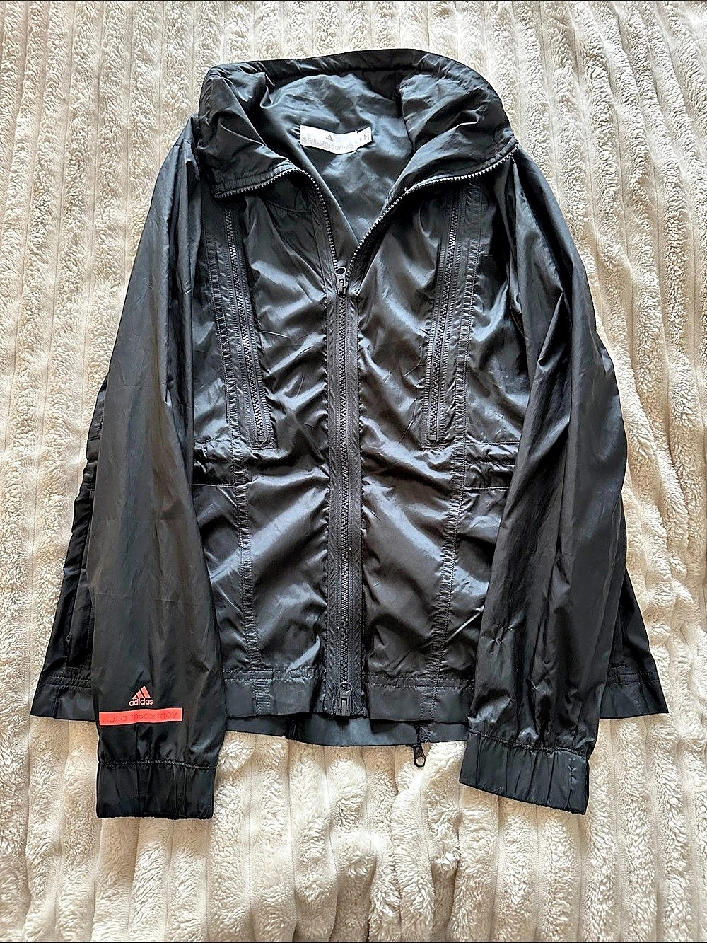 adidas Stella McCartney Black Zip Front Athletic Jacket